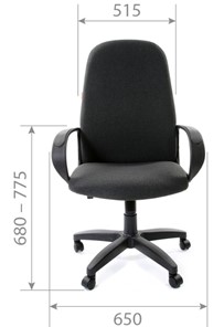 Офисное кресло CHAIRMAN 279, экокожа, цвет черный в Челябинске - предосмотр 2