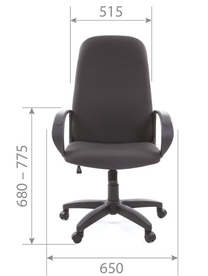 Офисное кресло CHAIRMAN 279 JP15-1 черно-серый в Магнитогорске - изображение 4