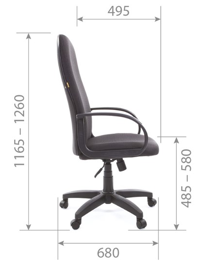 Офисное кресло CHAIRMAN 279 JP15-1 черно-серый в Миассе - изображение 5