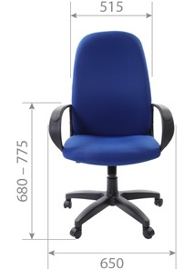 Кресло офисное CHAIRMAN 279 TW 11, цвет черный в Челябинске - предосмотр 4