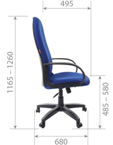 Кресло офисное CHAIRMAN 279 TW 11, цвет черный в Челябинске - предосмотр 5