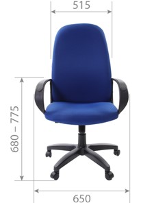 Офисное кресло CHAIRMAN 279 TW 12, цвет серый в Челябинске - предосмотр 4