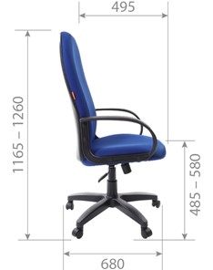 Офисное кресло CHAIRMAN 279 TW 12, цвет серый в Челябинске - предосмотр 5