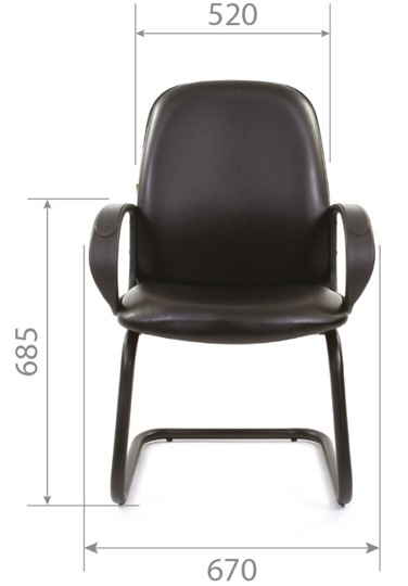 Офисное кресло CHAIRMAN 279V экокожа черная в Златоусте - изображение 4