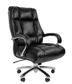Офисное кресло CHAIRMAN 405 экокожа черная в Копейске - предосмотр