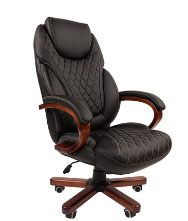 Компьютерное кресло CHAIRMAN 406, черный в Миассе - изображение