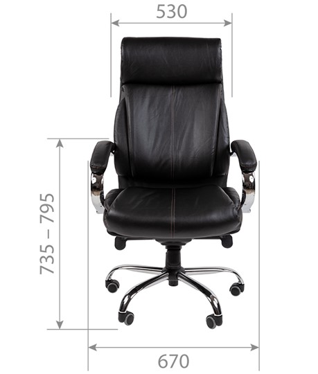 Офисное кресло CHAIRMAN 423 Натуральная кожа\Экокожа в Копейске - изображение 3