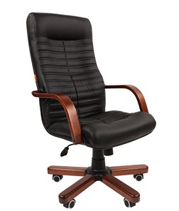 Кресло компьютерное CHAIRMAN 480 WD, экокожа, цвет черный в Миассе