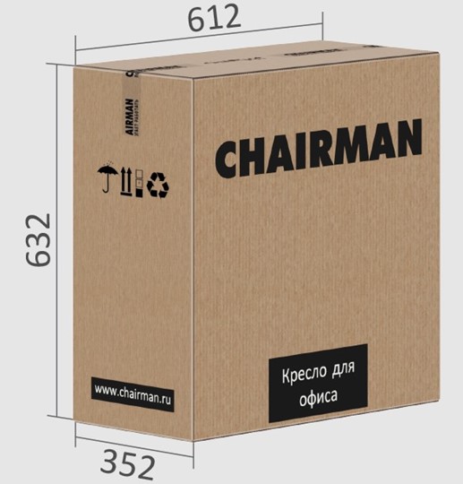 Кресло офисное CHAIRMAN 525, серое в Магнитогорске - изображение 5
