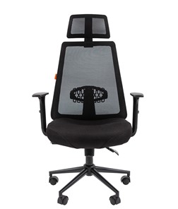 Офисное кресло CHAIRMAN 535 BLACK Сетчатый акрил черный / Полиэстер черный в Челябинске - предосмотр 1