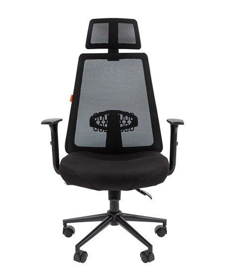 Офисное кресло CHAIRMAN 535 BLACK Сетчатый акрил черный / Полиэстер черный в Челябинске - изображение 1