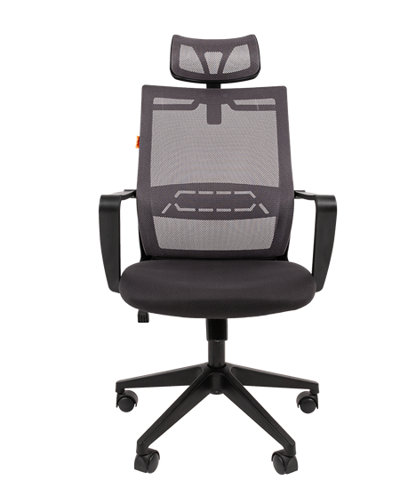 Офисное кресло CHAIRMAN 545 сетка/ткань серый в Челябинске - изображение 3