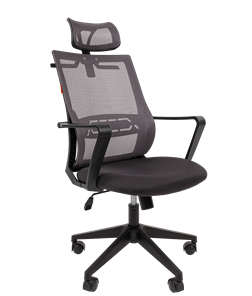 Офисное кресло CHAIRMAN 545 сетка/ткань серый в Миассе - предосмотр