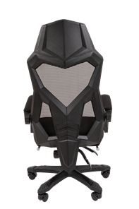 Кресло офисное CHAIRMAN 571 с подставкой для ног , Сетчатый акрил черный / Полиэстер черный в Челябинске - предосмотр 4