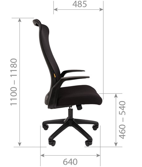 Кресло CHAIRMAN 573, черное в Миассе - изображение 8