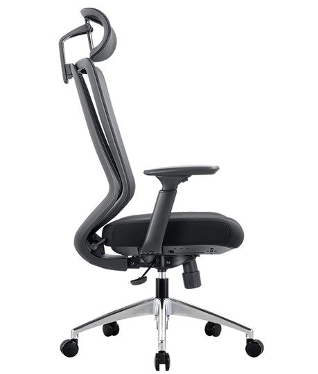 Кресло офисное CHAIRMAN 580 Сетчатый акрил серый / Полиэстер черный в Челябинске - изображение 4