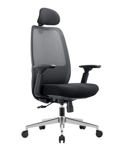 Кресло компьютерное CHAIRMAN 581 Сетчатый акрил черный / Полиэстер черный в Миассе - предосмотр