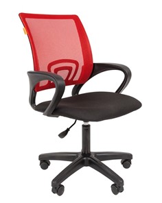 Компьютерное кресло CHAIRMAN 696 black LT, красное в Копейске