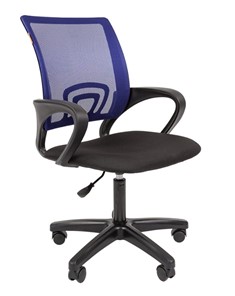 Кресло офисное CHAIRMAN 696 black LT, синий в Миассе