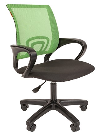 Компьютерное кресло CHAIRMAN 696 black LT, зеленое в Миассе - изображение