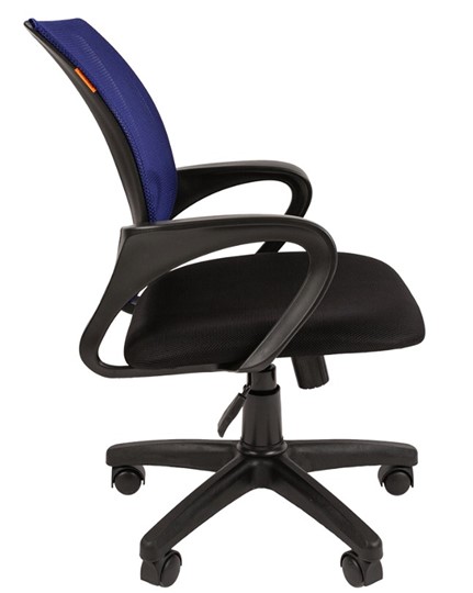 Кресло офисное CHAIRMAN 696 black Сетчатый акрил DW61 синий в Миассе - изображение 2