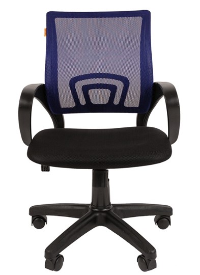 Кресло офисное CHAIRMAN 696 black Сетчатый акрил DW61 синий в Челябинске - изображение 1