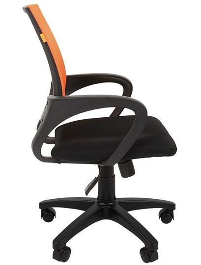 Кресло офисное CHAIRMAN 696 black Сетчатый акрил DW66 оранжевый в Миассе - изображение 5