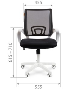 Офисное кресло CHAIRMAN 696 white, черный в Челябинске - предосмотр 1