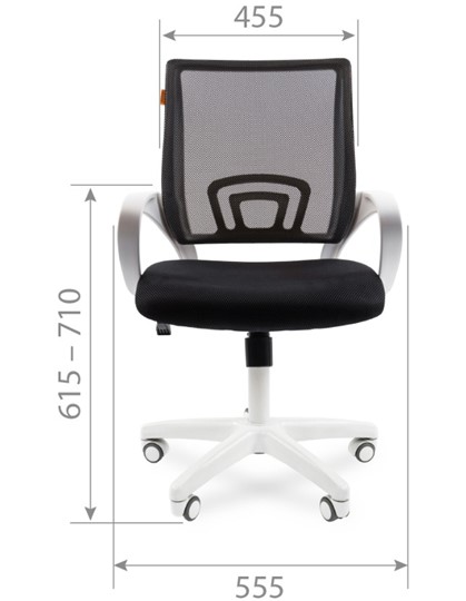 Офисное кресло CHAIRMAN 696 white, черный в Челябинске - изображение 1