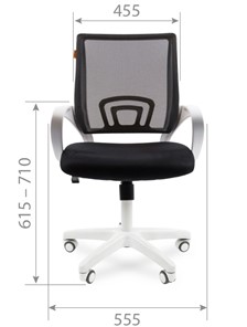 Офисное кресло CHAIRMAN 696 white, tw12-tw04 голубой в Челябинске - предосмотр 1