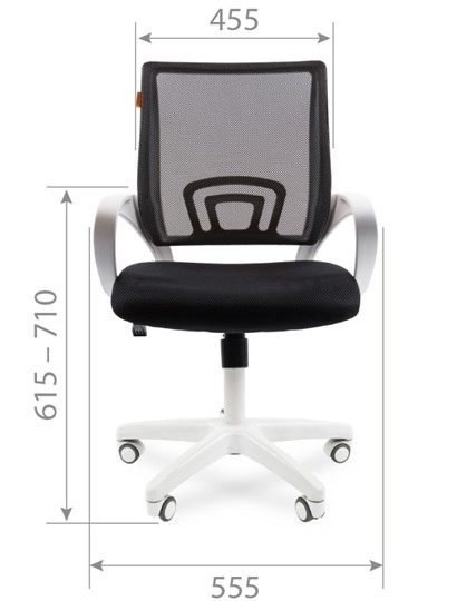 Компьютерное кресло CHAIRMAN 696 white, tw12-tw04 серый в Челябинске - изображение 1