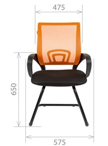 Офисное кресло CHAIRMAN 696V, TW-04, цвет серый в Челябинске - предосмотр 2