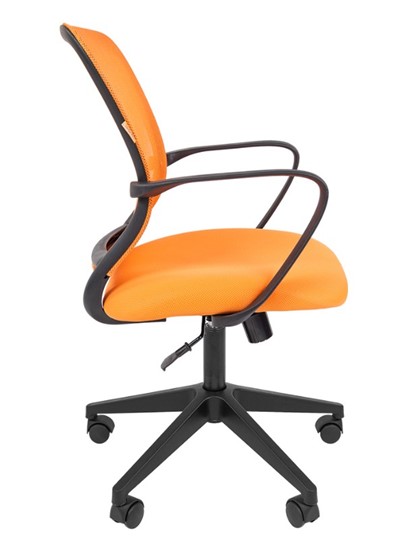 Офисное кресло CHAIRMAN 698 black TW, ткань, цвет оранжевый в Челябинске - изображение 2