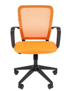 Офисное кресло CHAIRMAN 698 black TW, ткань, цвет оранжевый в Челябинске - предосмотр 1