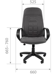 Кресло компьютерное CHAIRMAN 727 ткань ст., цвет черный в Челябинске - предосмотр 5