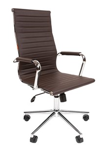Кресло компьютерное CHAIRMAN 755, коричневое в Миассе