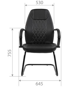 Кресло CHAIRMAN 950V LT Экокожа черная в Копейске - предосмотр 3