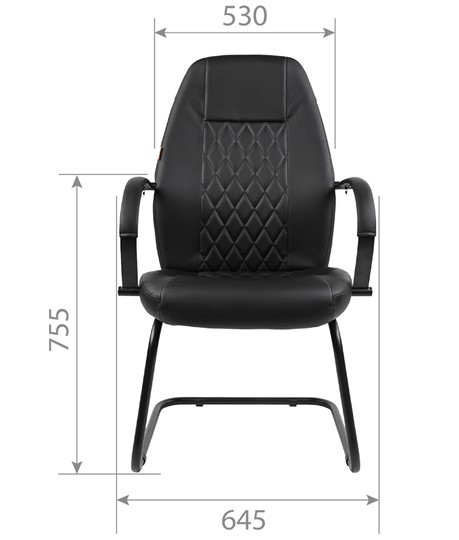 Кресло CHAIRMAN 950V LT Экокожа черная в Копейске - изображение 3