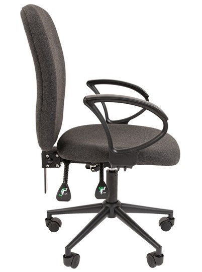 Офисное кресло CHAIRMAN 9801 BLACK, серое в Челябинске - изображение 5