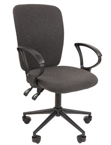 Офисное кресло CHAIRMAN 9801 BLACK, серое в Златоусте