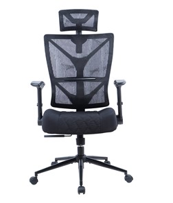 Кресло компьютерное CHAIRMAN CH566 сетчатый акрил черный / полиэстер черный в Копейске - предосмотр 1