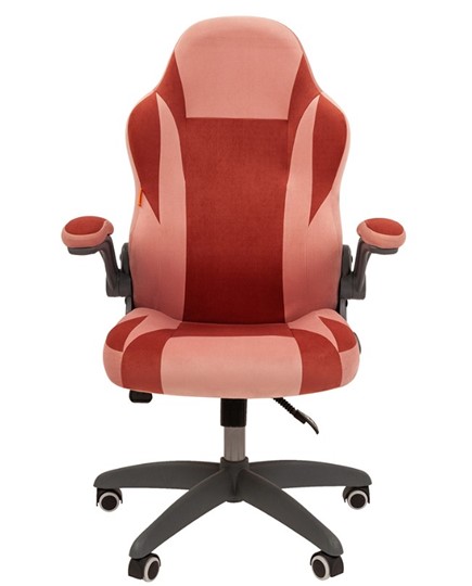 Компьютерное кресло CHAIRMAN Game 55 цвет TW розовый/бордо в Миассе - изображение 1