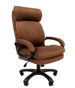 Кресло компьютерное CHAIRMAN HOME 505, велюр коричневое в Магнитогорске