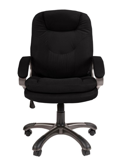 Кресло офисное CHAIRMAN HOME 668, велюр черное в Миассе - изображение 3