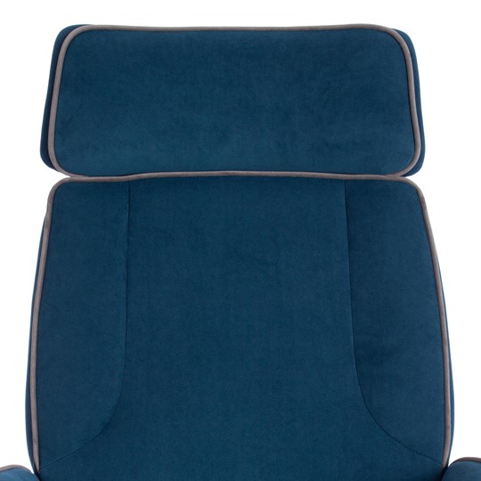Кресло офисное CHARM флок, синий, 32 арт.13912 в Челябинске - изображение 6