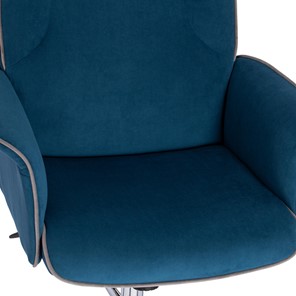 Кресло офисное CHARM флок, синий, 32 арт.13912 в Челябинске - предосмотр 8