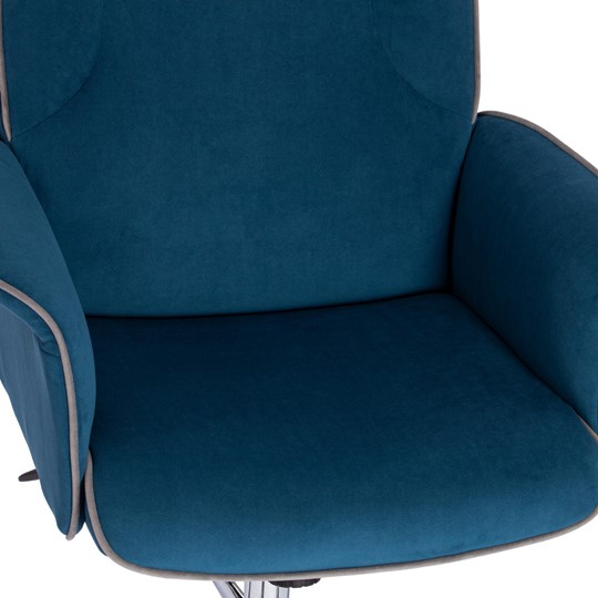 Кресло офисное CHARM флок, синий, 32 арт.13912 в Челябинске - изображение 8
