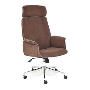 Компьютерное кресло CHARM флок, коричневый, 6 арт.13911 в Челябинске