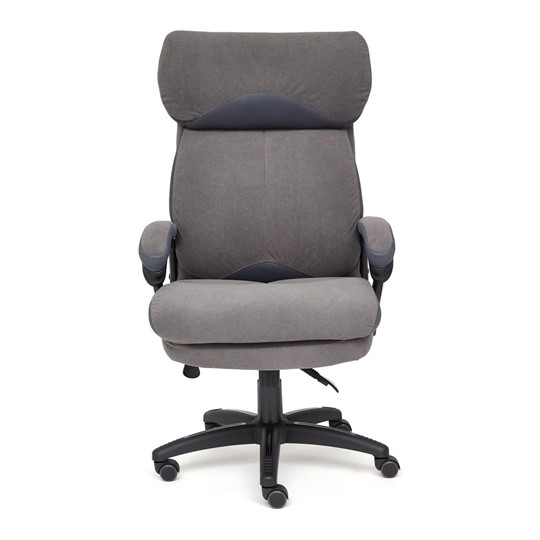 Офисное кресло DUKE флок/ткань, серый/серый, 29/TW-12 арт.14039 в Магнитогорске - изображение 1