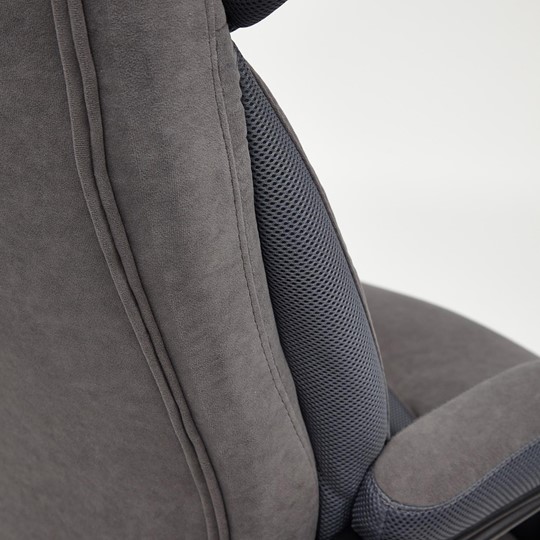 Офисное кресло DUKE флок/ткань, серый/серый, 29/TW-12 арт.14039 в Миассе - изображение 17